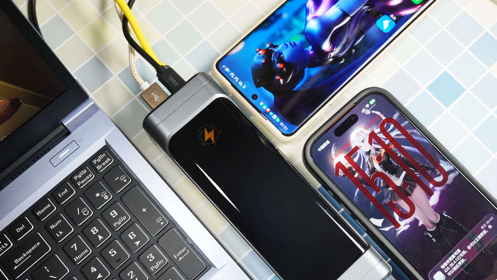 170W双口输出，25200mAh大容量 - 奥海黑武士移动电源