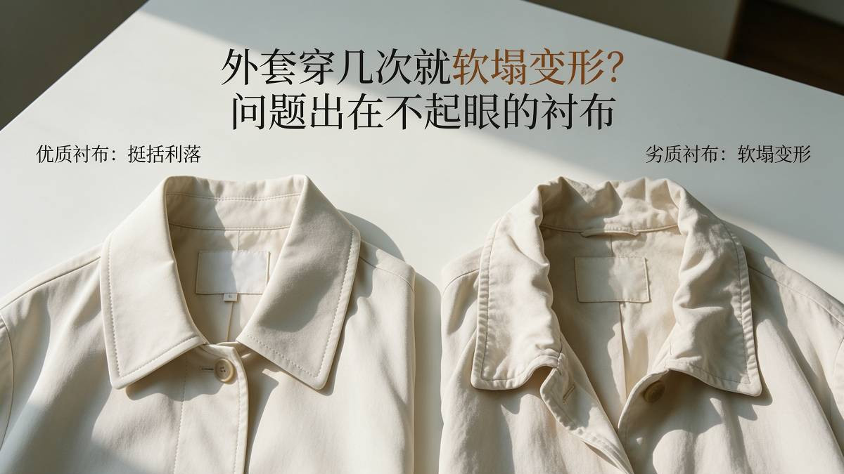 外套穿几次就软塌变形？问题出在不起眼的衬布!