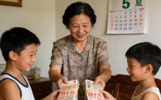 孙子和外孙都出国留学，我一碗水端平各给40万，9年后孙子捧回博士证，外孙却拖着破旧行李箱