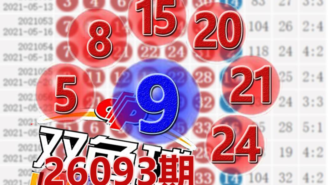 双色球26093期开奖结果：蓝球9，8注一等奖
