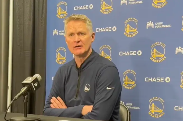 NBA常规赛，勇士111-85击败森林狼。
赛后勇士主帅史蒂夫-科尔接受了记者采