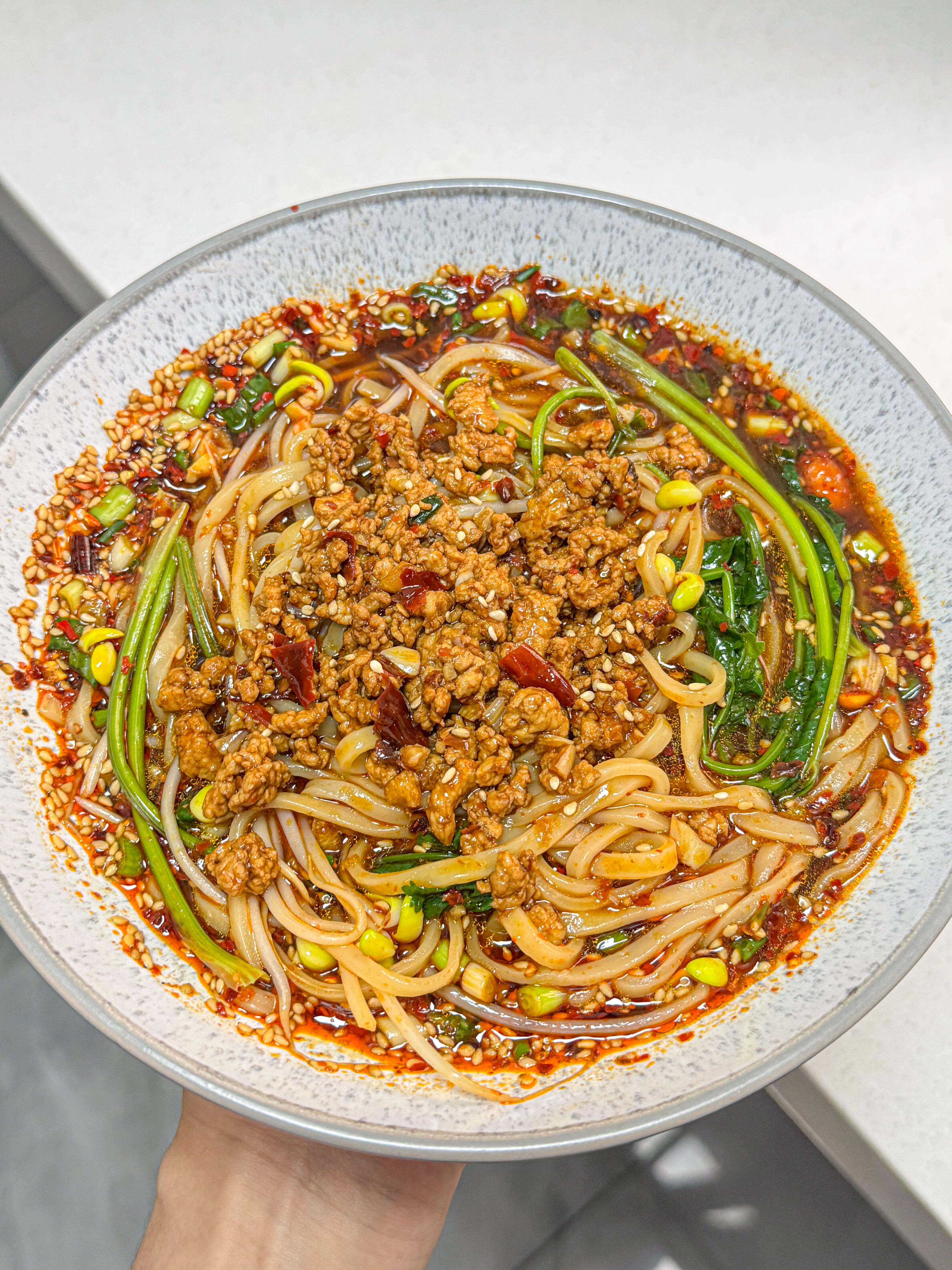 家庭版重庆麻辣肉酱面🍜 在家复刻，香到封神
家人们谁懂啊😭 在家成功复刻重庆