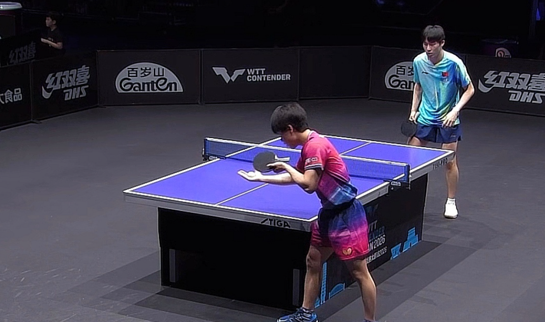  WTT常规挑战赛太原站男单的1/4决赛，温瑞博3:1战胜日本选手篠塚大登，晋级