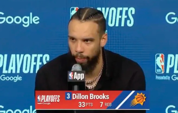 NBA季后赛，狄龙-布鲁克斯谈及大比分0-3落后、前路艰难的处境：“艰难吗？我始