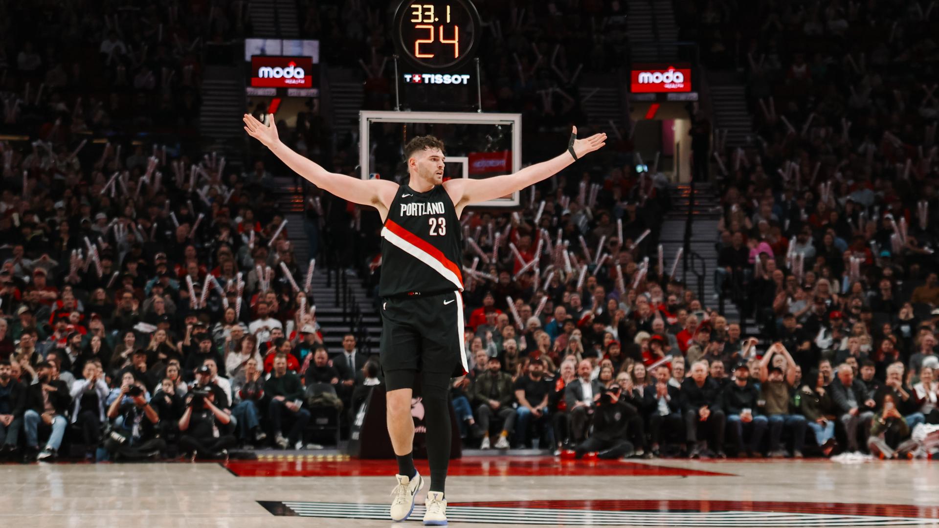 杨瀚森登场48秒0分！开拓者3人20+擒爵士 克林根轰21+15+2断7帽