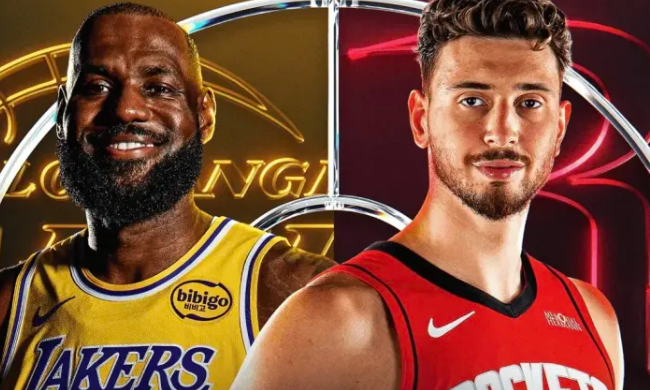 据NBC Sports及Peacock官方数据显示，洛杉矶湖人队与休斯顿火箭队的