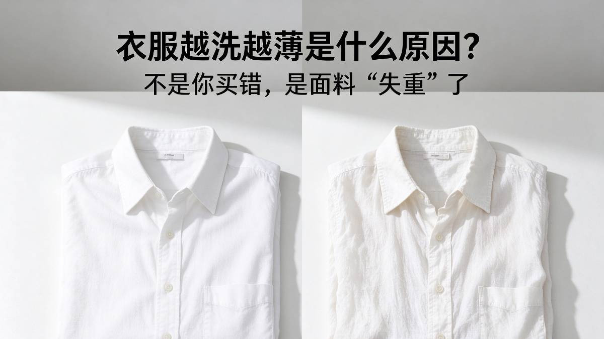 衣服越洗越薄是什么原因？不是你买错，是面料“失重”了