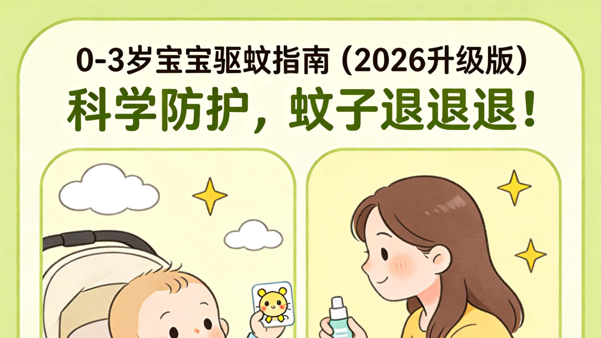 0-3岁宝宝驱蚊指南（2026升级版）：科学防护，蚊子退退退！