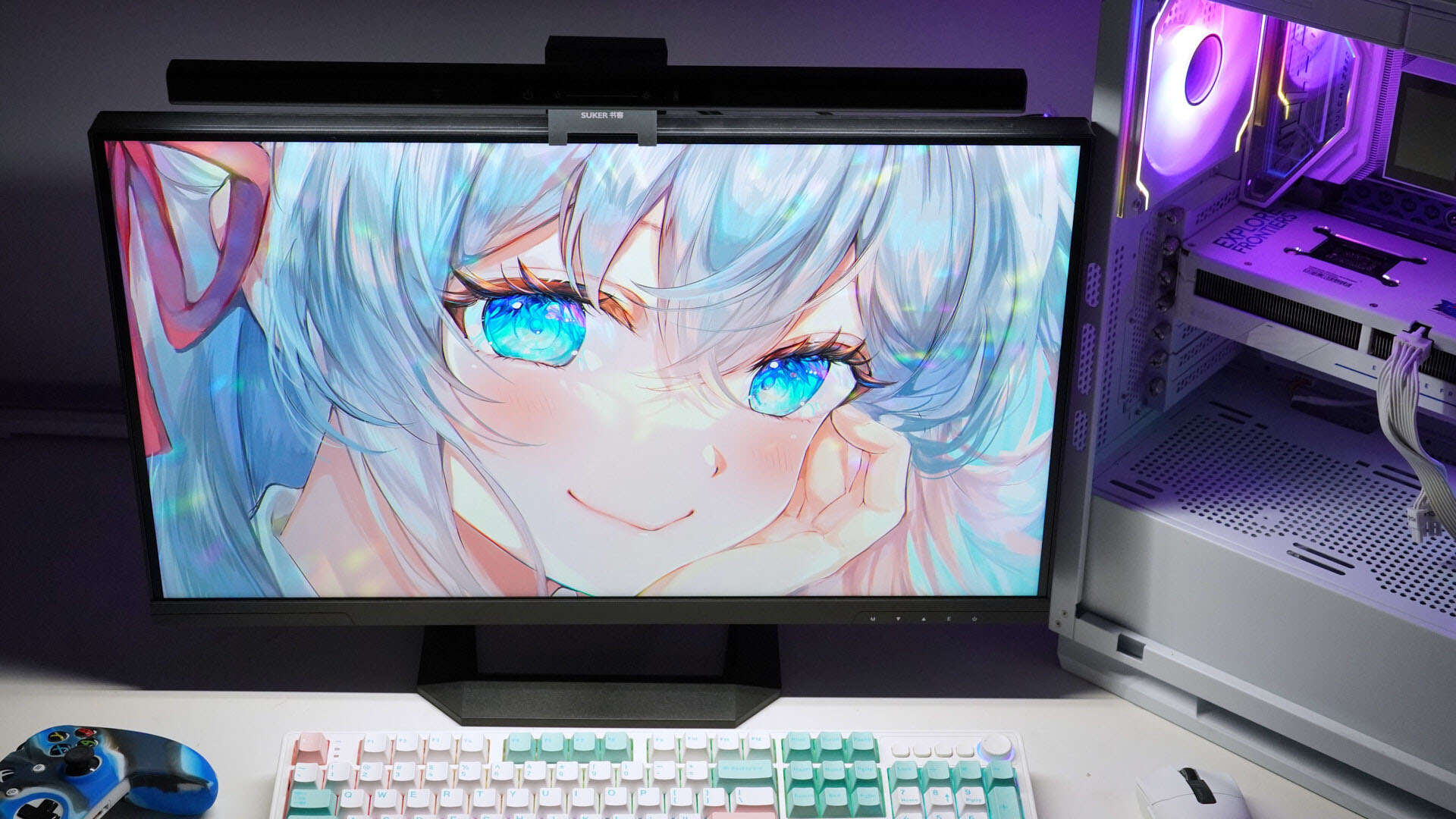 护眼易安装高显色 - 书客 SKR2 屏幕挂灯