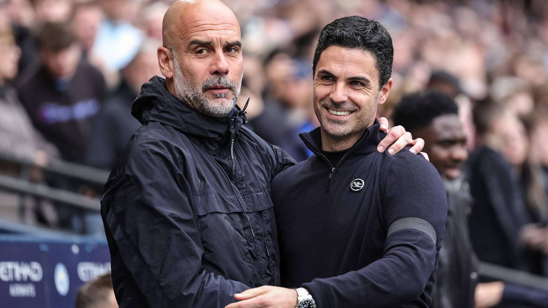 剩5场同分同净胜球！曼城阿森纳争冠赛程：均3主2客 都要打水晶宫