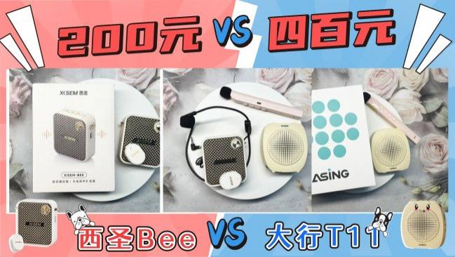 二百元和四百元小蜜蜂扩音器区别大吗？西圣Bee、大行T11评测对比！