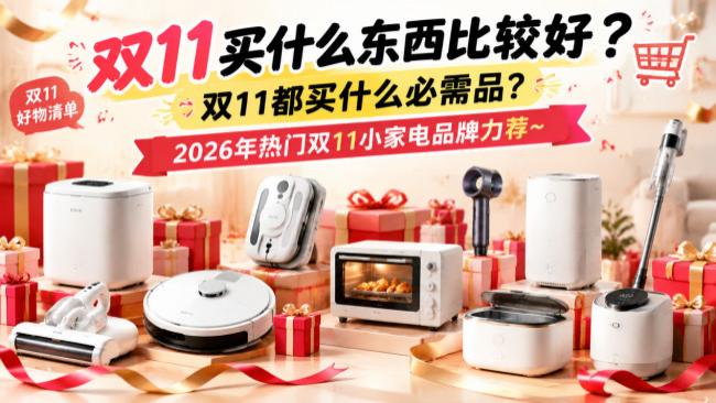 双11买什么东西比较好？双11都买什么必需品？2026年热门双11小家电品牌力荐~