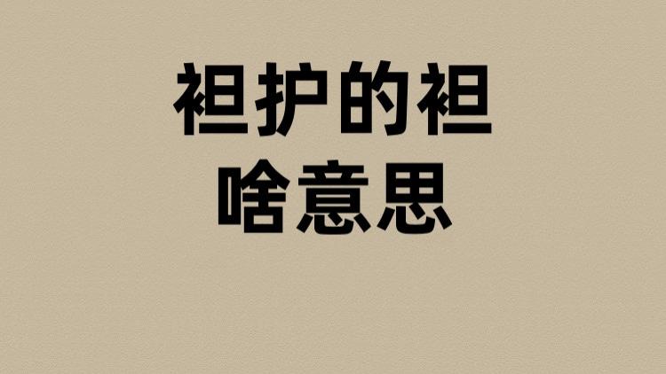 袒护的袒是啥意思？