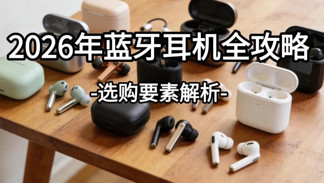 2026年蓝牙耳机全攻略【选购要素解析】