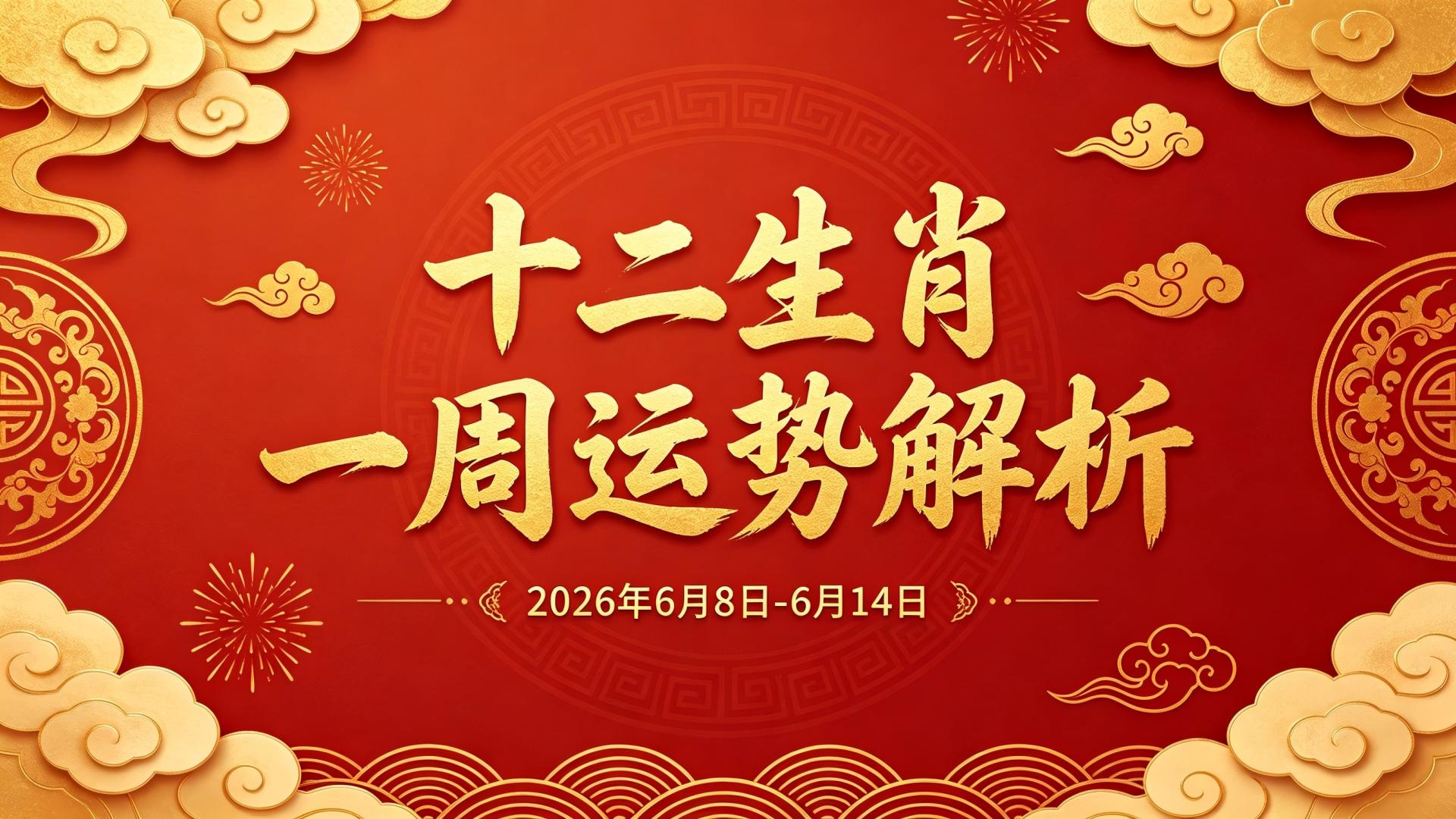 2026年6月8日-6月14日十二生肖一周运势全解析