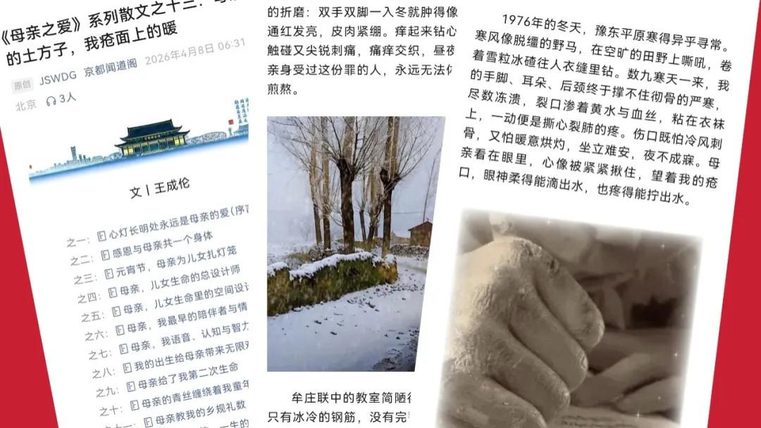 土味方子疮面暖，深情母爱伴岁寒——读王成伦《母亲的土方子，我疮面上的暖》