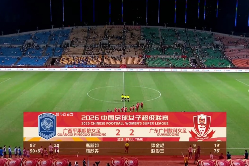 2026女超联赛第四轮赛后评球，广西vs广东