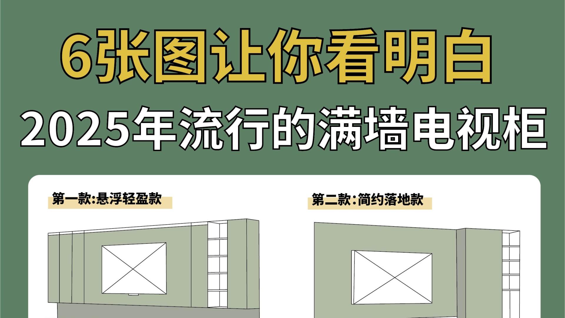6种电视柜布局，看完不再纠结！