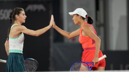 林茨500赛女双决赛，张帅/科斯蒂亚 6-3 6-2 横扫马列科娃/什科赫，未丢