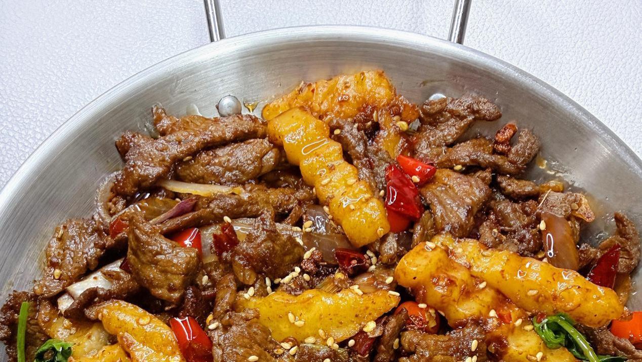 干锅牛肉 麻辣鲜香 下饭神器 巨好吃