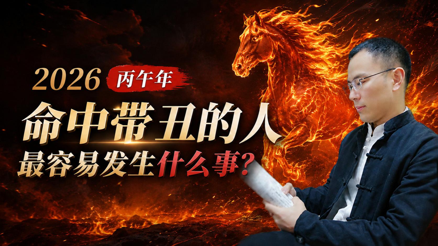 【丑午相害】命中带丑的人，2026丙午年最容易发生什么事？