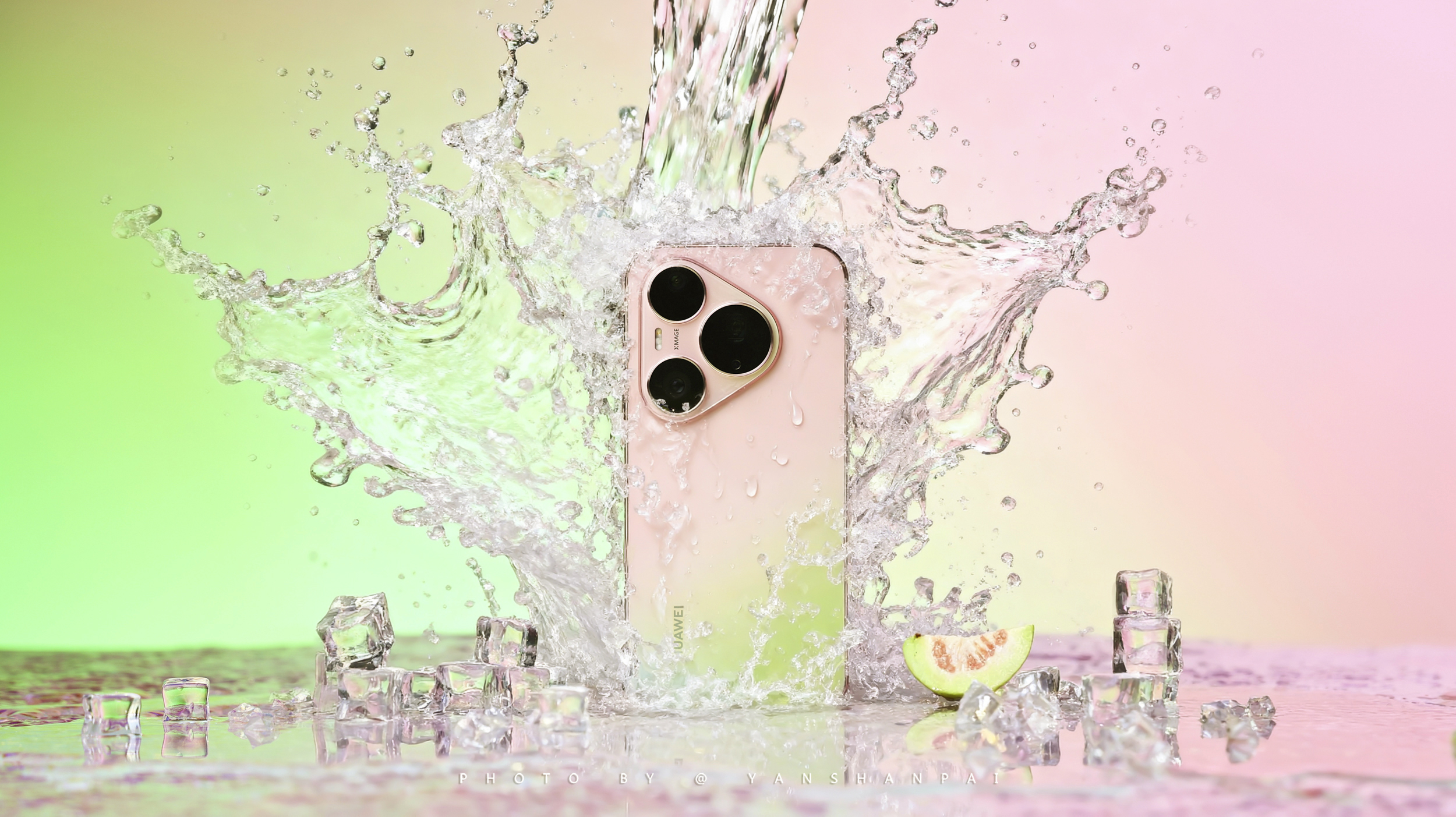 华为Pura 90 Pro粉红芭乐燕山派图赏来了！
这个配色太写实太清爽了，昨天