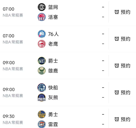 随着今日的NBA常规赛全部结束，明天3月8日的比赛赛程出炉，我们看看7点过后开球