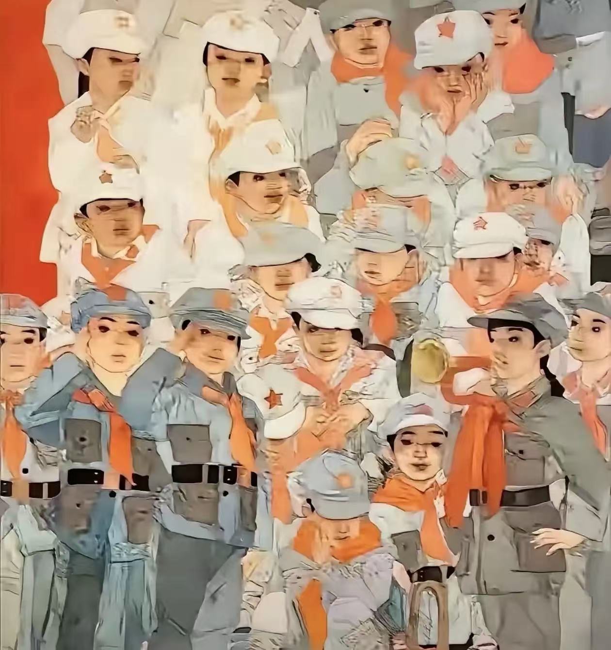 不是我挑事，某大学美术博士为长征九十周年创作的画，真是让人细思极恐啊！

长征是
