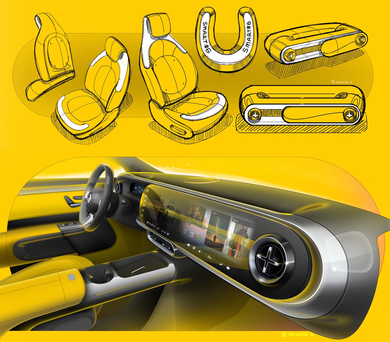 最值豪华掀背，全新smart精灵6号来了，奔驰先锋设计安排得明明白白，运动感的座