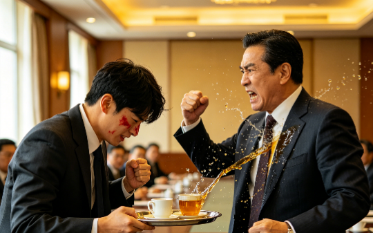 省委书记儿子伪装秘书下基层，被槐岩镇镇长扇巴掌踩头，下一秒全镇干部集体下跪