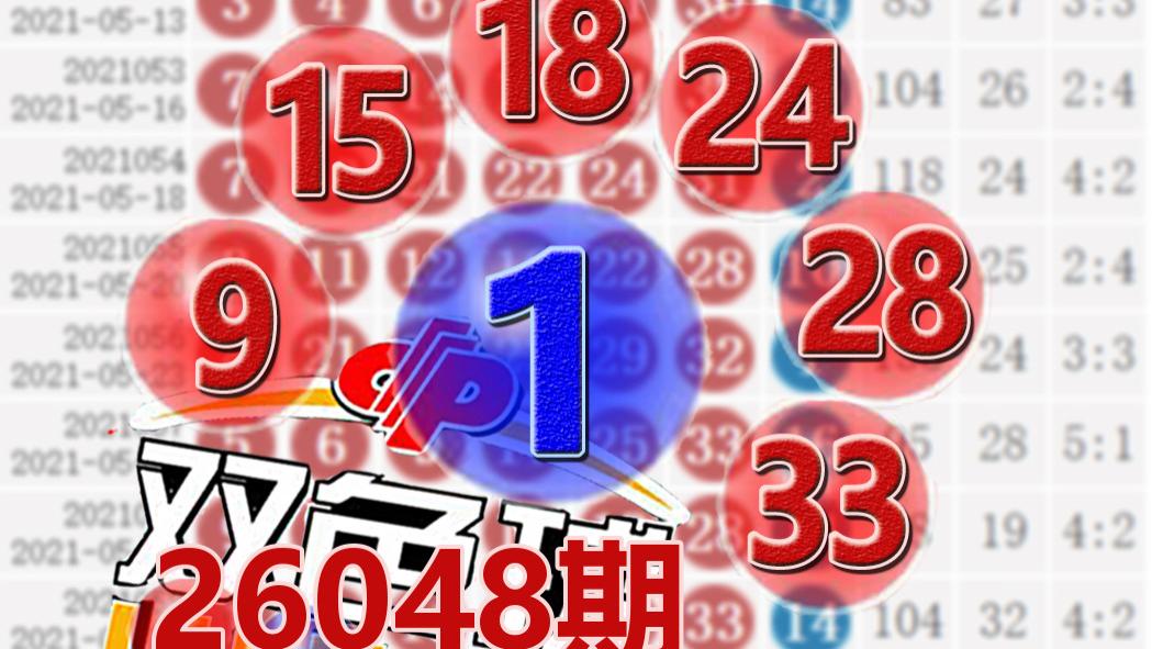 双色球26048期开奖结果：蓝球1，0注一等奖