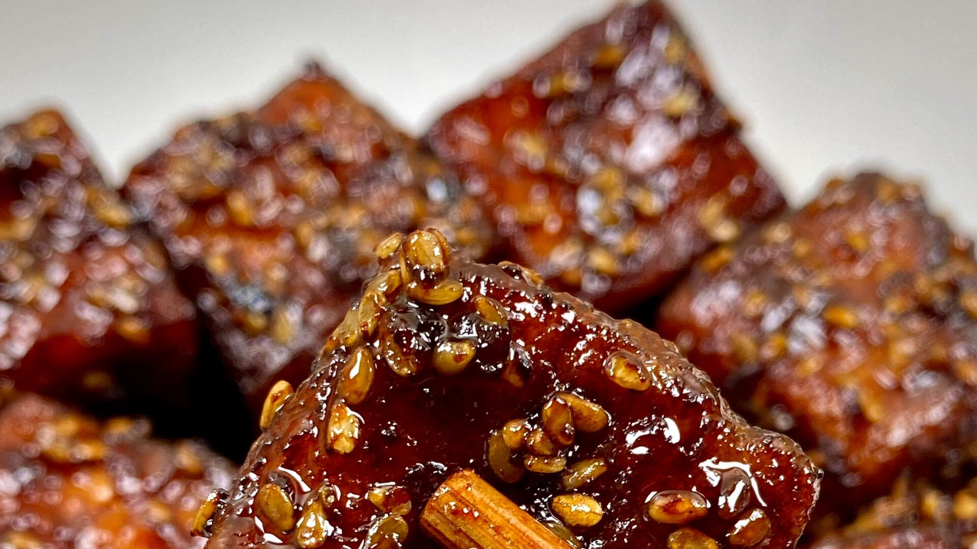 零失败照烧豆腐！教你“六面金黄”照烧法，咸甜爆汁，米饭杀手！