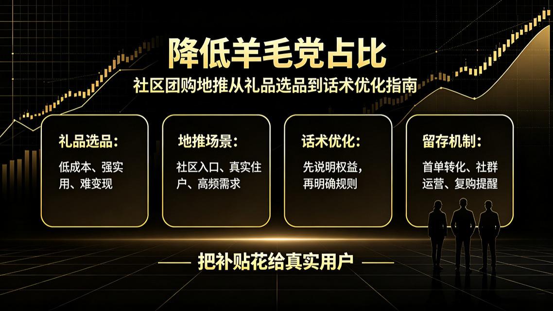 2026社区团购地推实战：降低羊毛党占比，从礼品选品到话术优化指南