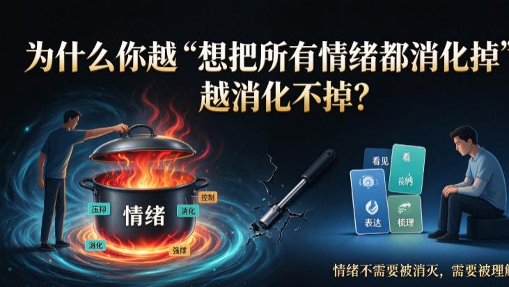 为什么你越“想把所有情绪都消化掉”，越消化不掉？