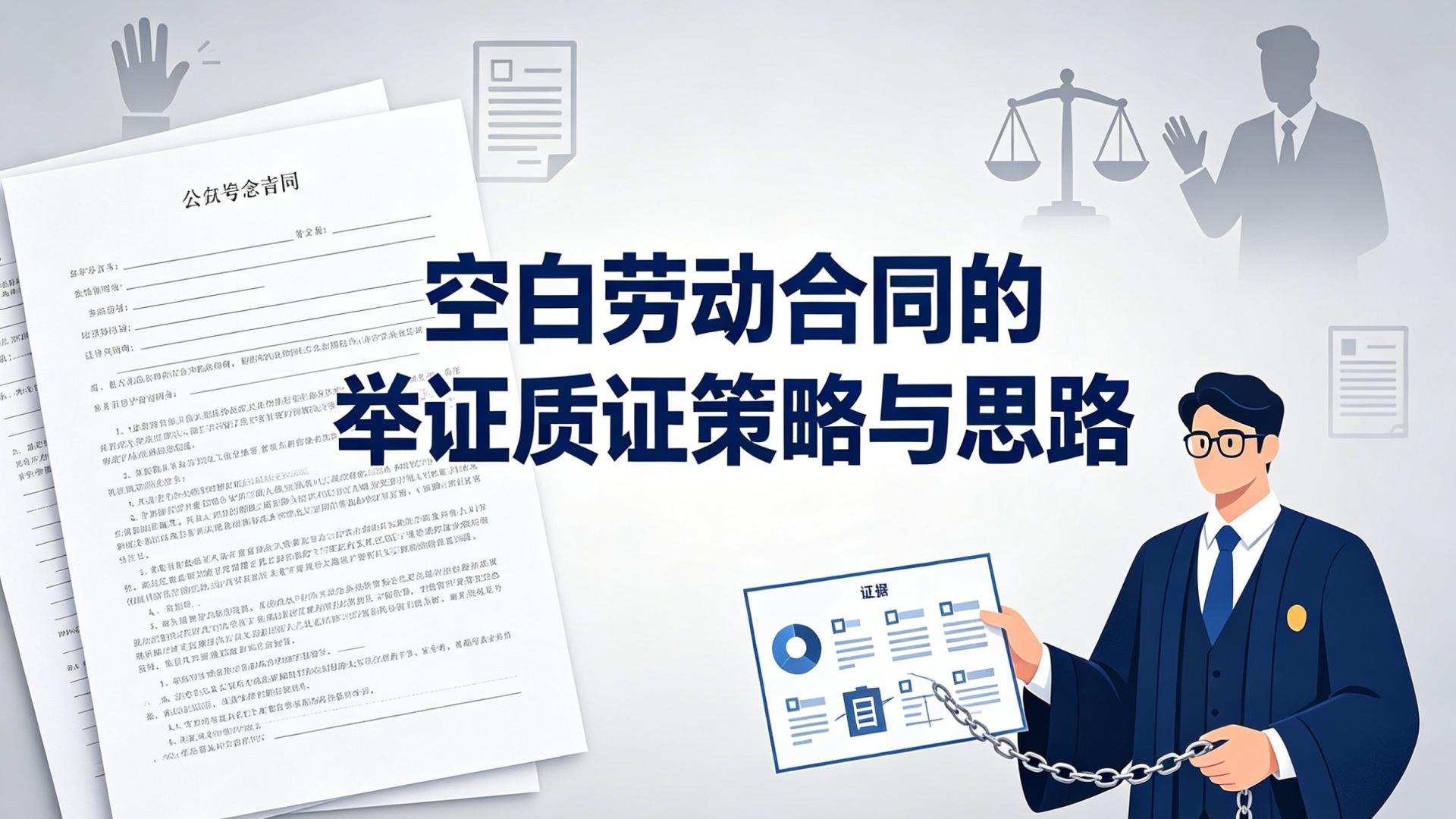 空白劳动合同的举证质证策略与思路