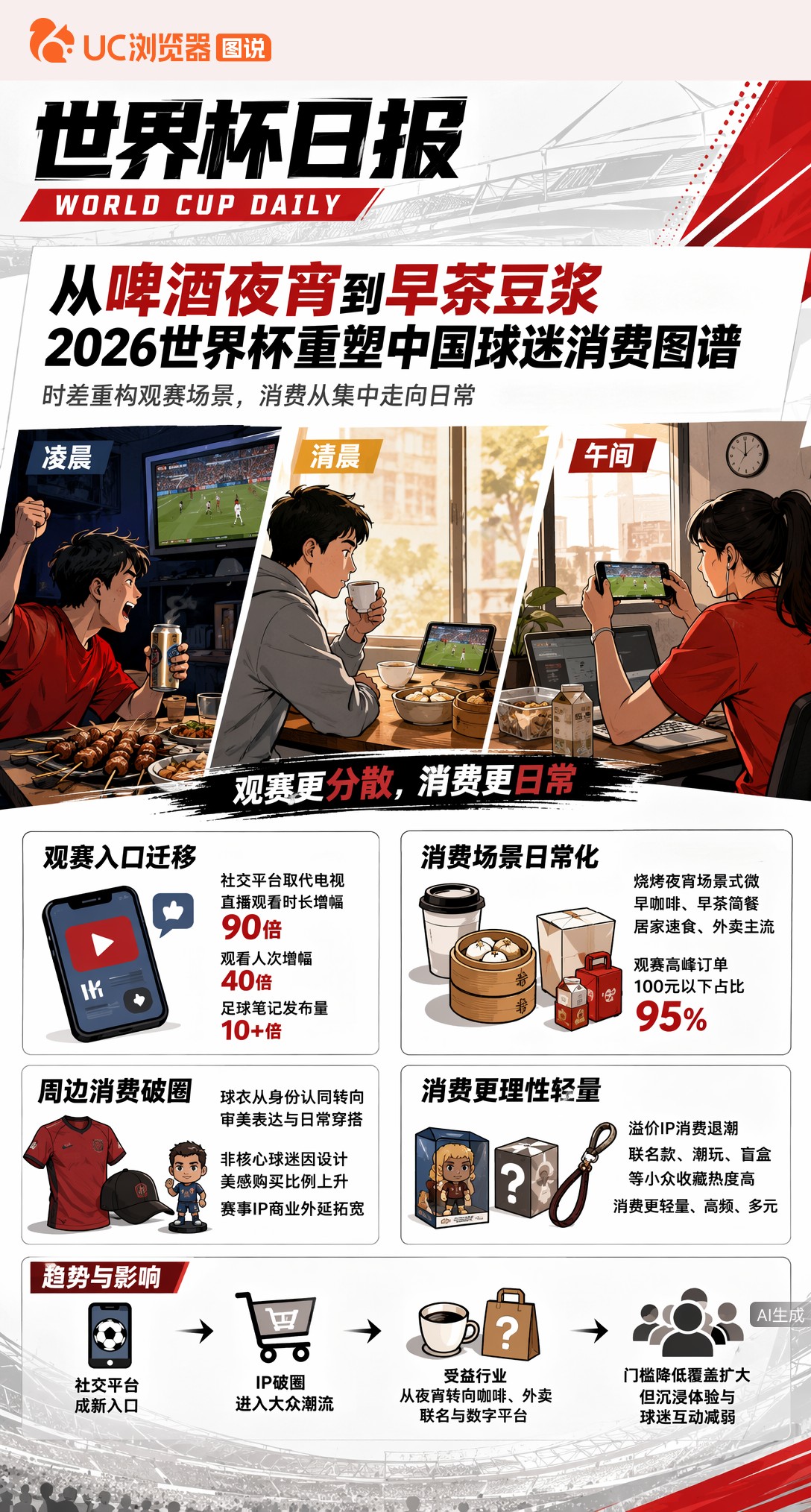 从啤酒夜宵到早茶豆浆，2026世界杯重塑中国球迷消费图谱