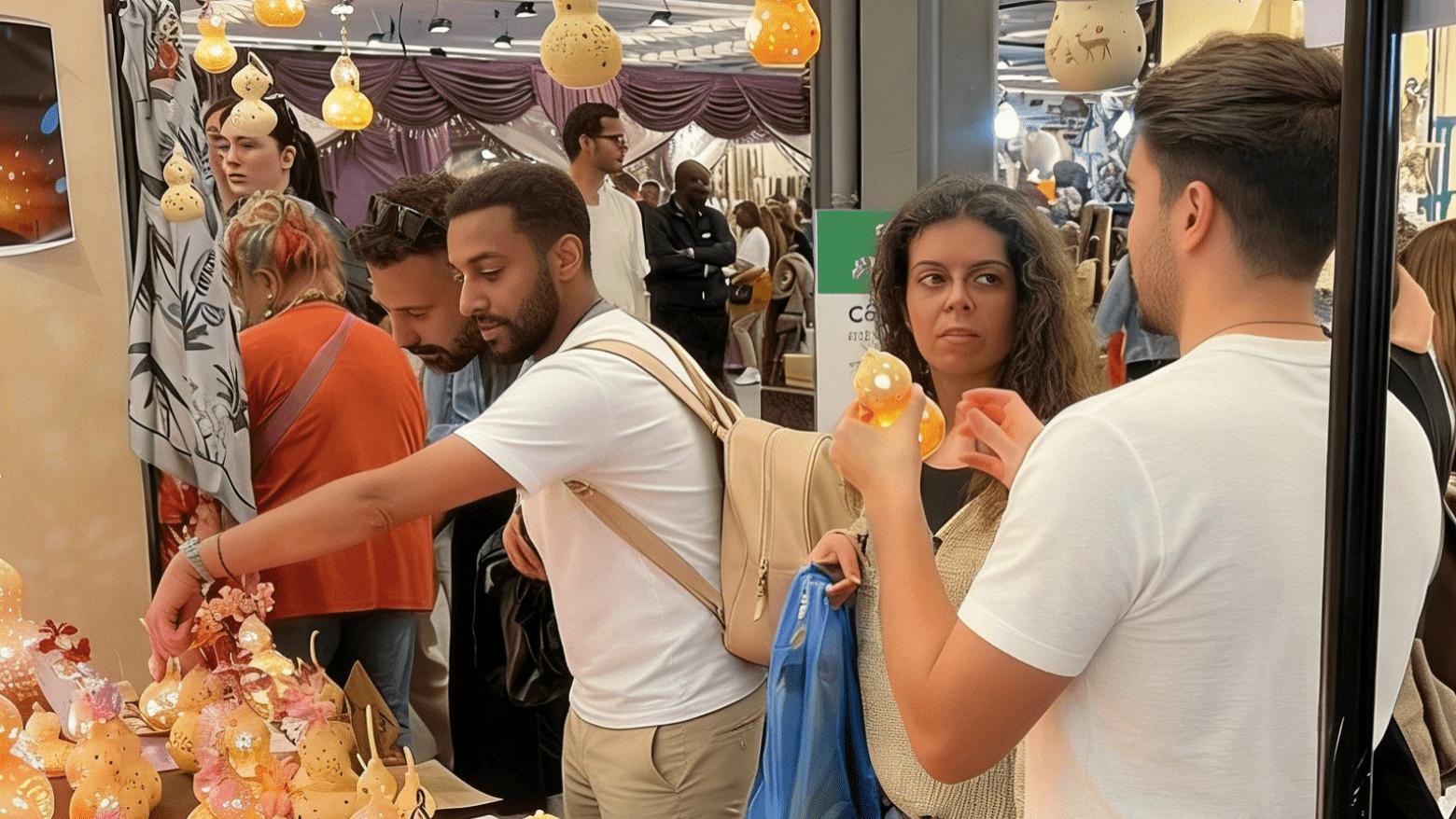 免签后的新变化：商场里拖着行李箱的外国面孔