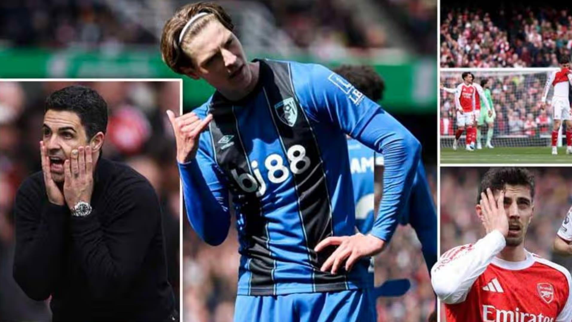 阿森纳1-2伯恩茅斯关键结论：阿尔特塔狂写笔记？仍握争冠主动权！