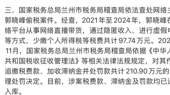 一大批网红偷税被查，天塌了