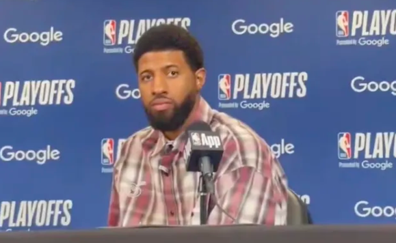 NBA季后赛首轮G1，76人以91-123惨败给凯尔特人。
赛后保罗-乔治谈及球