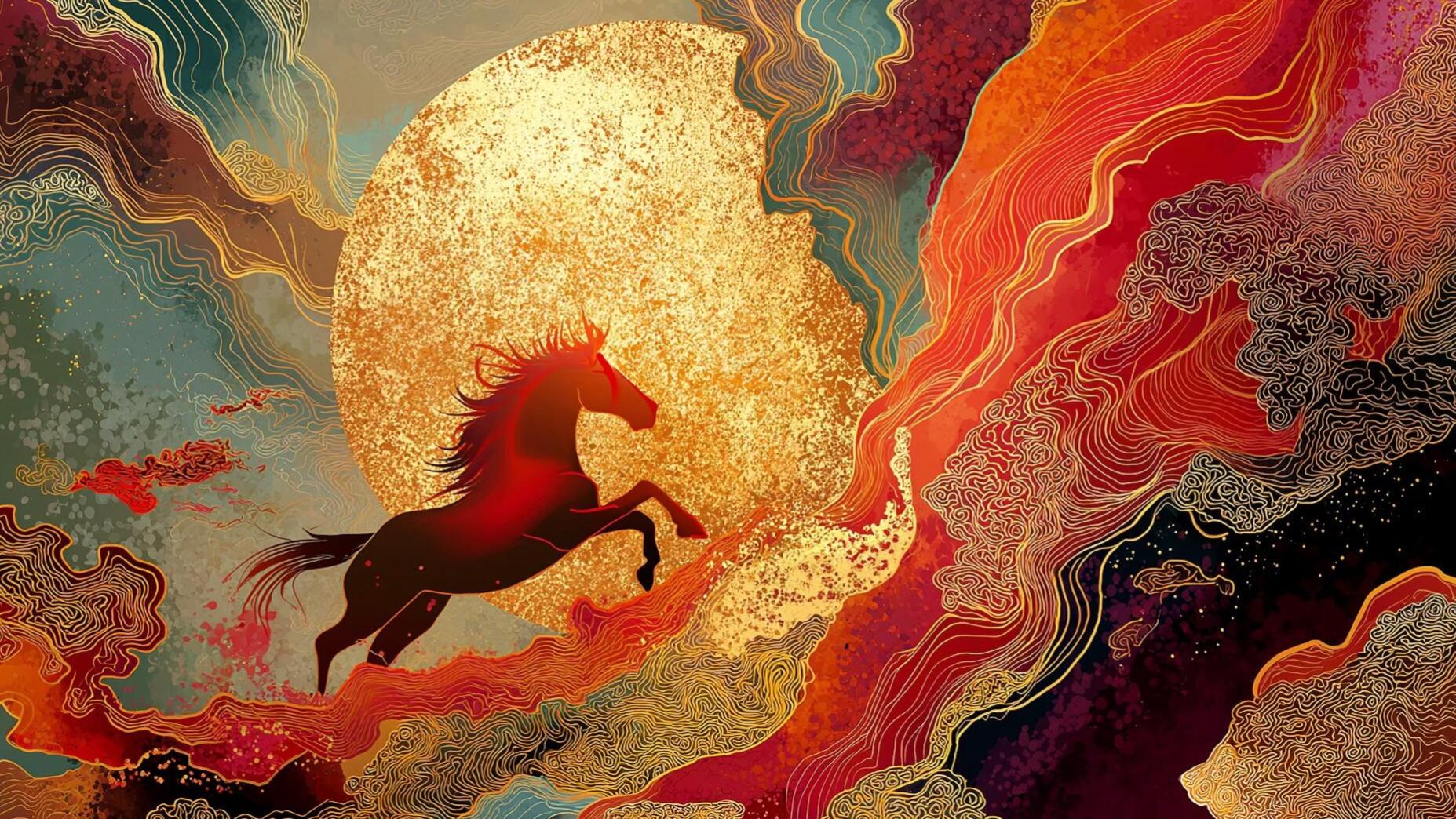 每一张都是独一无二的马年视觉