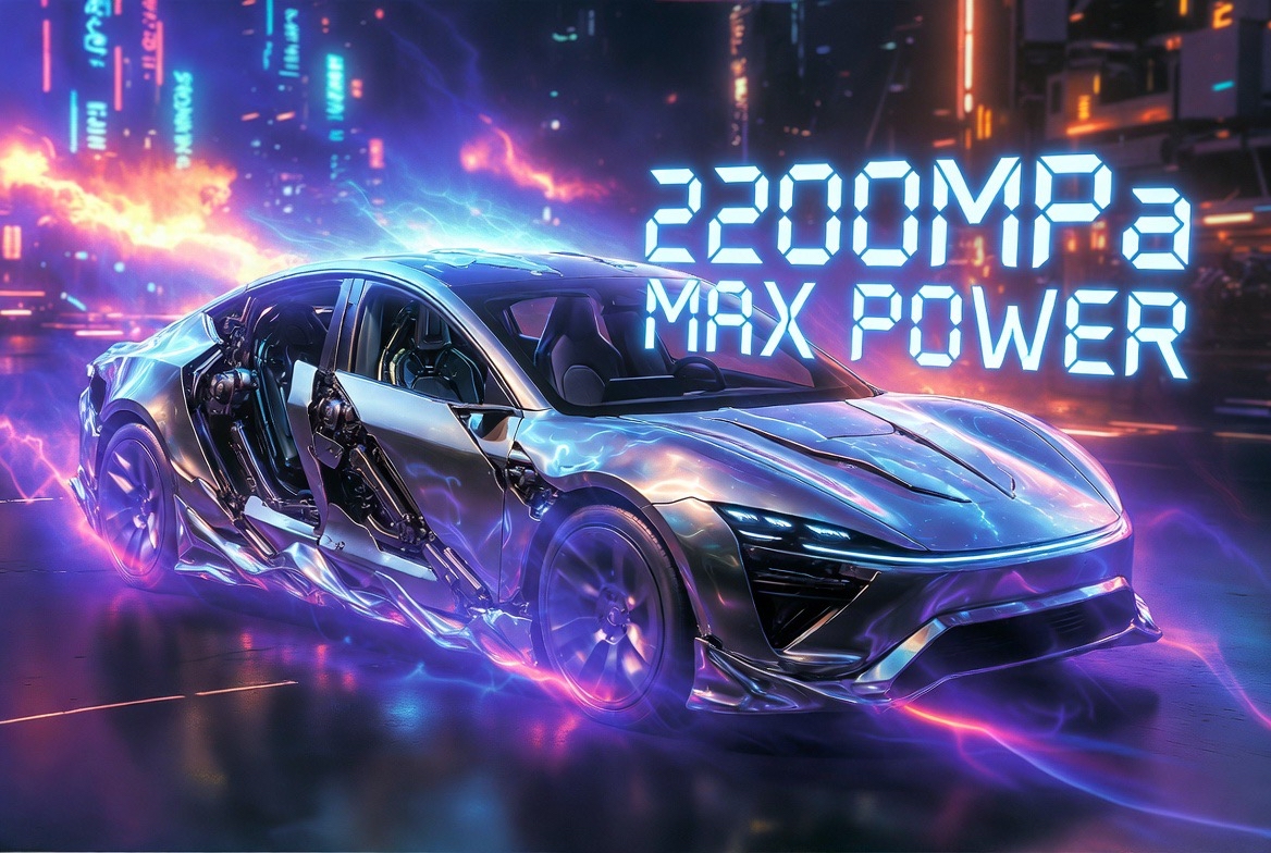 小米SU7安全拉满！2200MPa超强钢上车，量产车最高强度！