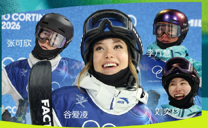 中国队4人出战女子U池决赛
恭喜谷爱凌金牌🥇！李方慧银牌🥈！
太提气了！中国