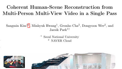 首尔大学突破：多摄像机一秒实现真实世界三维场景重建