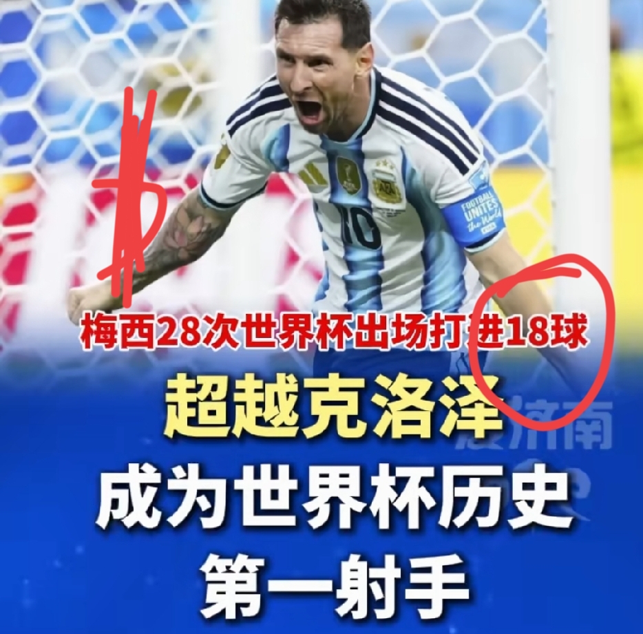 目前世界杯进球榜
首位是阿根廷梅西18粒。
不知道姆巴佩这届世界杯能不能追上梅西