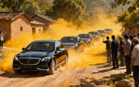 男人带8个保镖回乡，发现养母被村霸关狗笼，他: 你值多少钱?