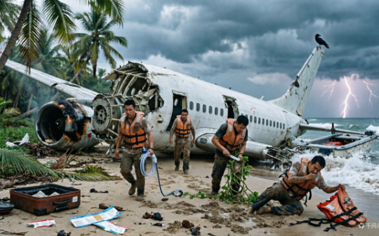 飞机失事坠海岛，我以为要完了，结果眼前弹出个“外挂面板”？！