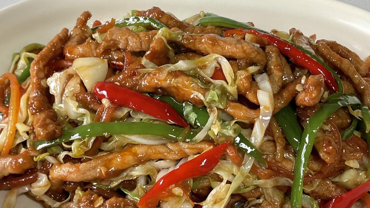 下饭神菜——家常包菜炒肉丝