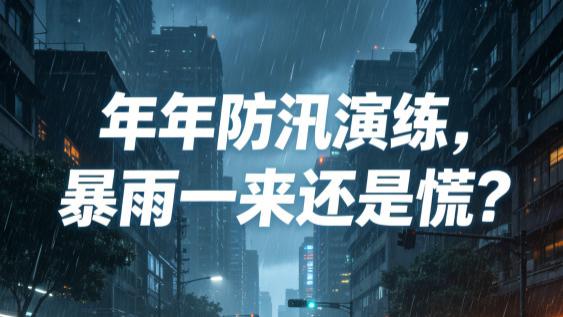 年年防汛演练，遇上暴雨还是慌乱？从真实内涝事故看：传统防涝演练到底缺了什么