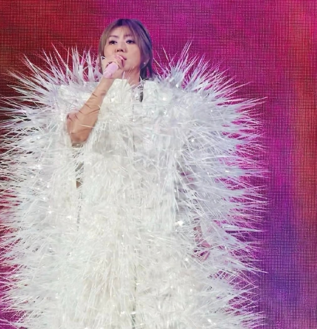 孙燕姿这演唱会造型有点辣眼睛
这哪是舞台女王啊，这分明是一颗修炼成精的超大号白海